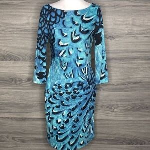 Jessica Simpson Peacock Dress Women’s size 2